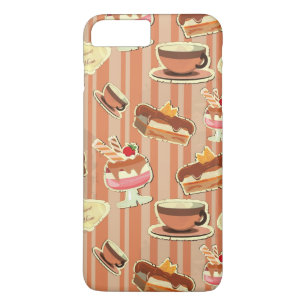 Vintage Card With A Strawberry Dessert iPhone 8 Plus/7 Plus Case
