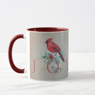Vintage cardinal custom Christmas Holiday  Mug