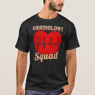 Vintage Cardiology Squad Cardiovascular Cardiologi T-Shirt