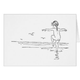 Vintage - Carefree Summer Beach Day,