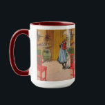 Vintage Carl Larsson The Kitchen Mug<br><div class="desc">A reproduction of The Kitchen | Carl Larsson,  a Swedish painter (1853 - 1919) | Watercolor | Circa About 1898 | Current location National Museum of Fine Arts,  Stockholm.</div>