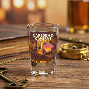 Vintage Carlsbad Caverns National Park Shot Glass