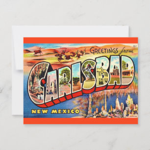 Vintage Carlsbad NM Postcard