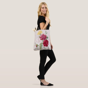 Vintage Carnation Floral illustration Tote Bag