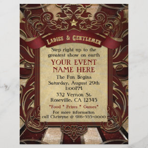 Vintage Carnival Circus Elegant Event Flyer