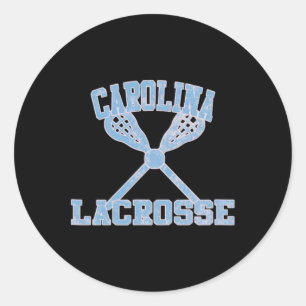 Vintage Carolina Lacrosse 1  Classic Round Sticker