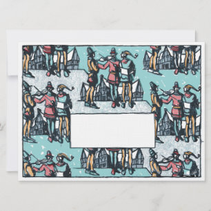 Vintage Caroling Trios Pattern - Light