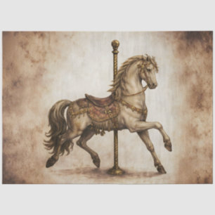 Vintage Carousel Horse – Antique Fairground Tissue Paper