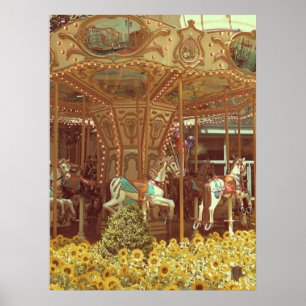Vintage Carousel Poster