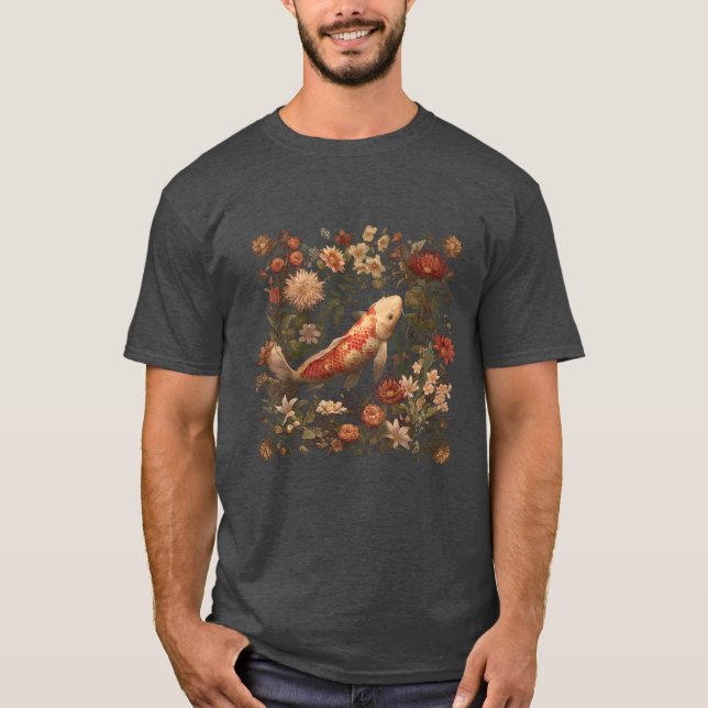 Vintage Carp Koi  T-Shirt (Front)