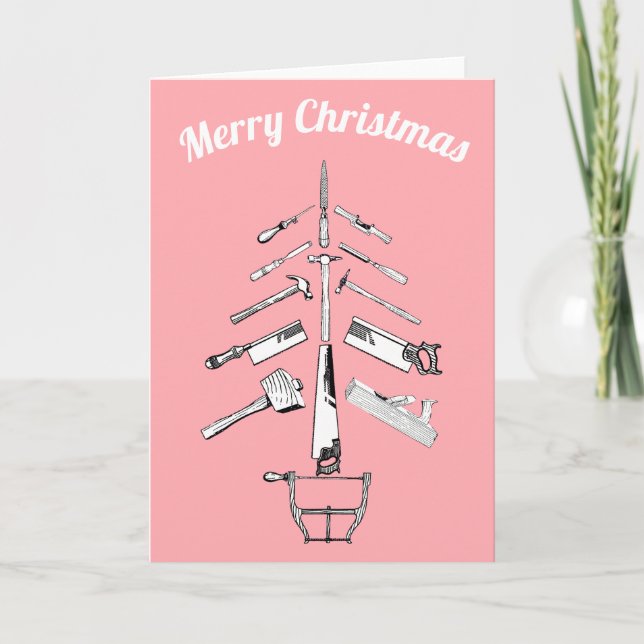 vintage carpentry tools card (Front)