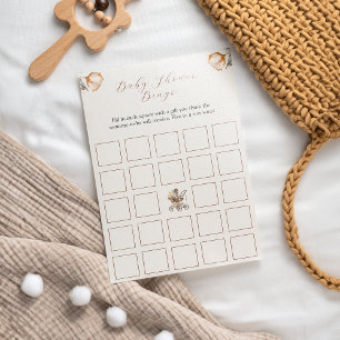 Vintage Carriage Floral Baby Shower Bigo Game