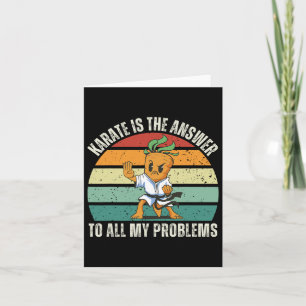Vintage Carrot Karate Is The Answer To All My Prob Card
