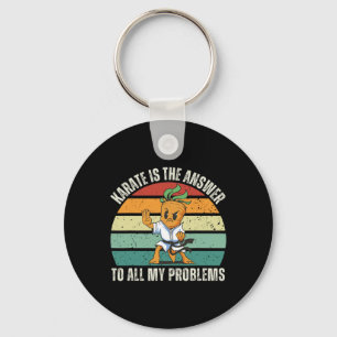 Vintage Carrot Karate Is The Answer To All My Prob Key Ring