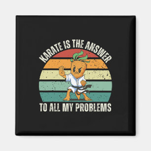 Vintage Carrot Karate Is The Answer To All My Prob Magnet