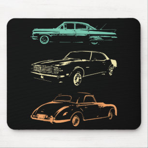 Vintage Cars - 80s & 90s Graphic Retro Mouse Mat