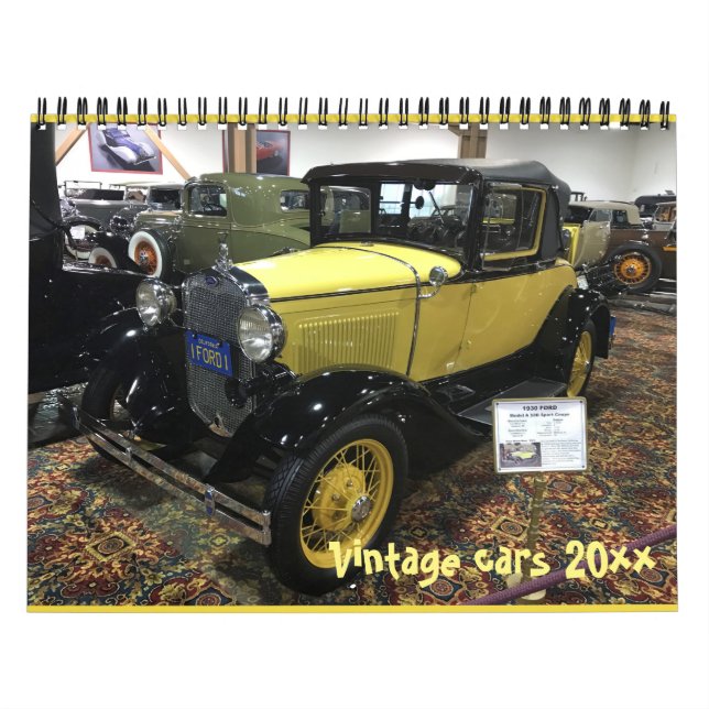 Vintage cars calendar (Cover)