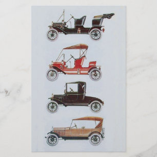 VINTAGE CARS CLASSIC AUTO RESTORATION - AUTOMOTIVE STATIONERY