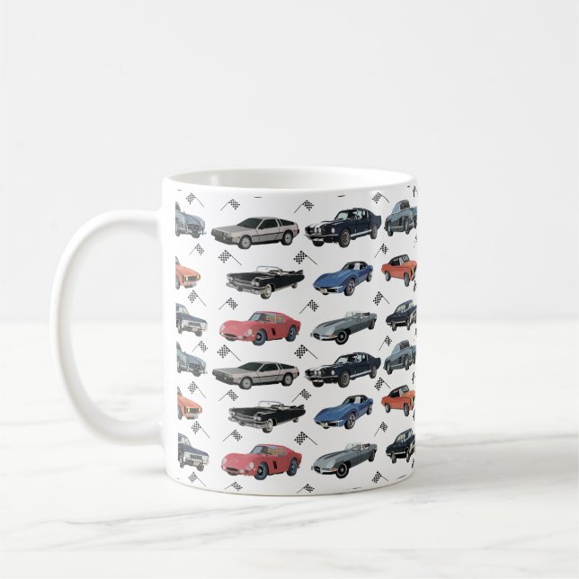 Vintage Cars Coffee Mug (Left)