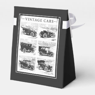 Vintage cars custom favour boxes