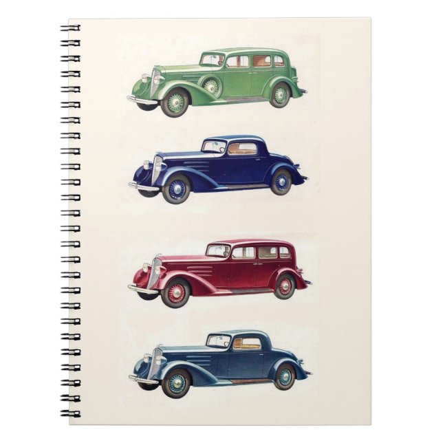 Vintage cars notebook (Front)