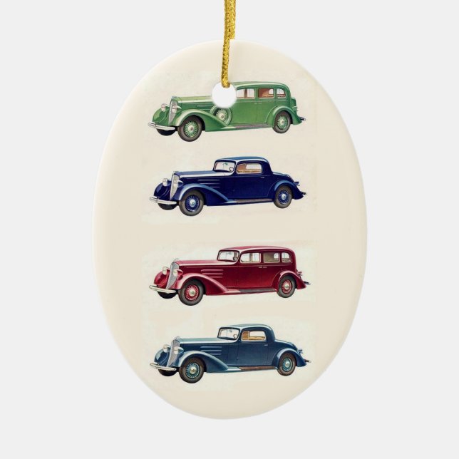 Vintage cars ornament (Front)