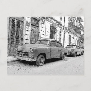 Vintage cars postcard