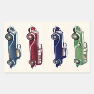 Vintage cars stickers