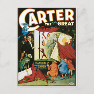 Vintage Carter the Great, Do the Dead materalize? Postcard