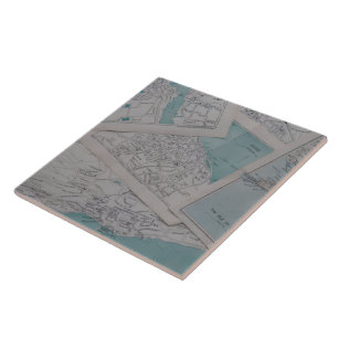 Vintage Cartographer's Dream Decorative  Tile