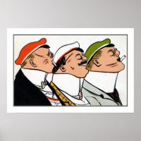 Vintage Cartoon Academic Fencing Mensur