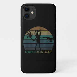 Vintage Cartoon Cat Creepypasta   Cool Cat Lover iPhone 11 Case