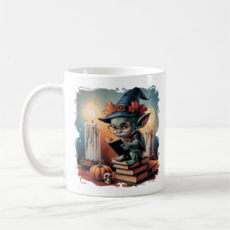 Vintage Cartoon Goblin Gothic, Halloween Vibes  Coffee Mug