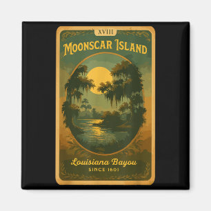 Vintage Cartoon Halloween Zombie Island Magnet