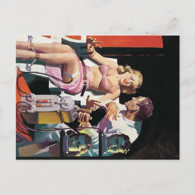 vintage cartoon weird halloween postcard (Front)