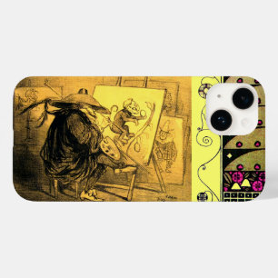 VINTAGE CARTOONIST DRAWING MONKEY MAN CARTOON Case-Mate iPhone 14 CASE