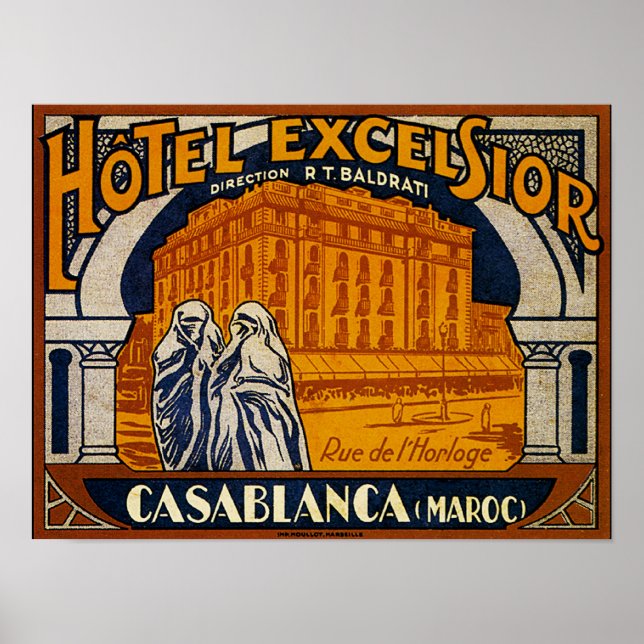 Vintage Casablanca Poster (Front)