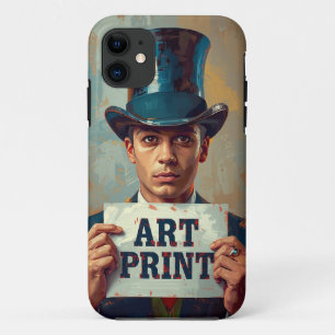 Vintage Cash Print Gentleman Mobile Case