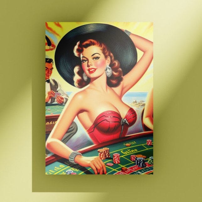Vintage Casino Girls Postcard (Creator Uploaded)