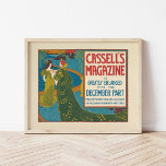 Vintage Cassell's Magazine December 1896 Poster<br><div class="desc">Cassell’s Magazine; December (1896) | Artwork by Louis Rhead (American,  1857-1926)

Vintage 19th century magazine cover art.

Use the design tools to add custom text or personalise the image.</div>