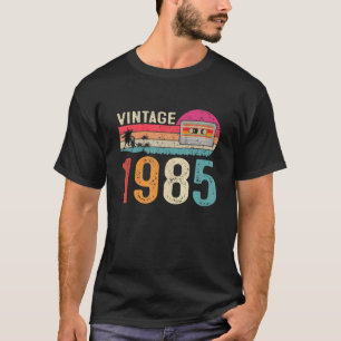 Vintage Cassette 1985 Born 37Th Birthday T-Shirt