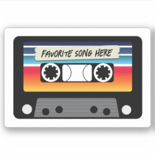 Vintage Cassette Custom-Cut Vinyl Sticker