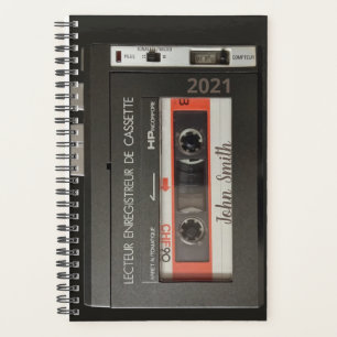 Vintage Cassette Recorder 3" x 4" personalised Pl Planner