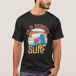 Vintage Cassette Retro Mix Tape Surf Surfboard Gif T-Shirt