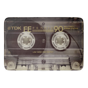 Vintage Cassette Tape Bath Mat