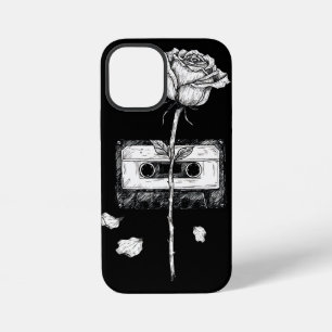 Vintage Cassette Tape Blooming Rose Aesthetic iPhone 12 Mini Case