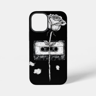 Vintage Cassette Tape Blooming Rose Aesthetic iPhone 12 Mini Case