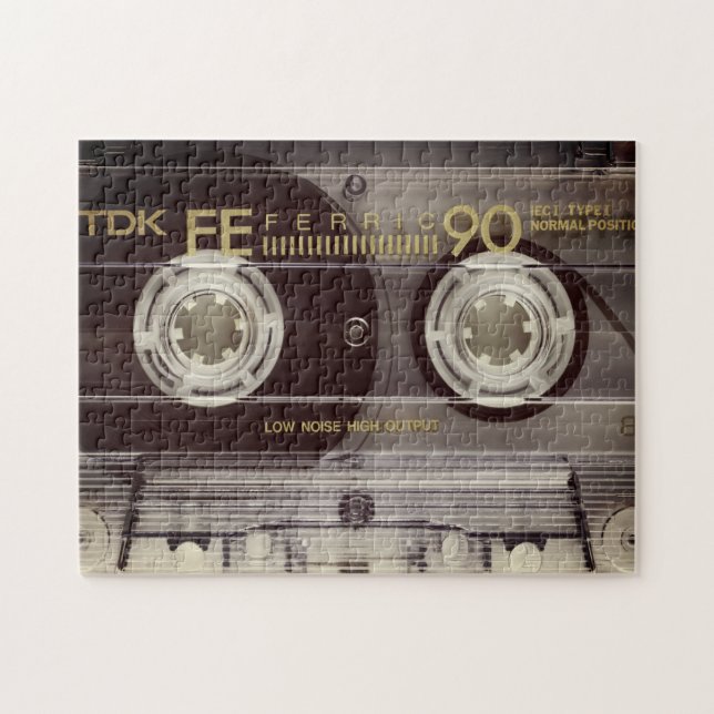Vintage Cassette Tape Jigsaw Puzzle (Horizontal)