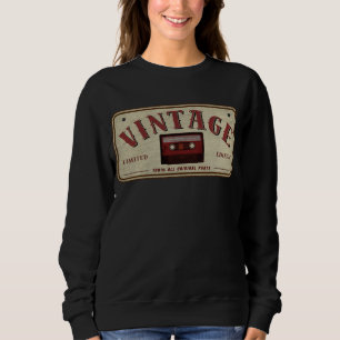Vintage Cassette Tape Limited Edition Music Lover Sweatshirt