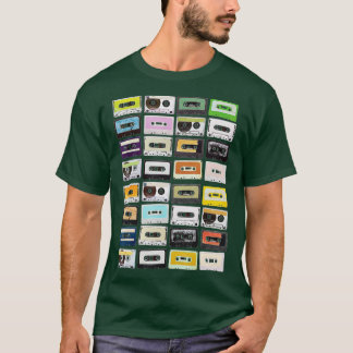 Vintage Cassette Tape Pencil 70's 80's 90's Music T-Shirt